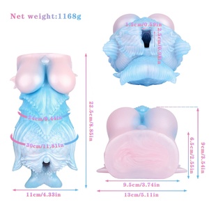 Masturbador Masculino con Forma de Sirena de Fantasía GEEBA, Vagina Realista de Silicona de un Solo Canal, Juguete Sexual para Adultos - Product Image 2