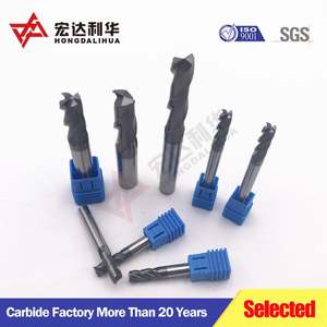 Fresa plana CNC de 4 filos HRC45 de carburo sólido con recubrimiento de TiAlN negro - Product Image 5