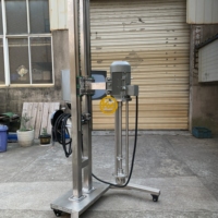 Agitateur industriel à entrée supérieure pour réservoirs de mélange en acier inoxydable pour l'industrie alimentaire / chimique