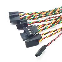 Câble torsadé 24AWG sur mesure avec connecteur Dupont, assemblage de faisceau de câbles