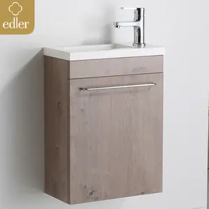 Venta al por mayor esquina gabinetes de tocador de baño-Espejo de esquina de Hotel de lujo, Mini tocador pequeño de madera para baños modernos