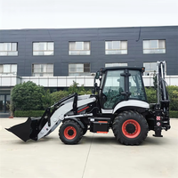 Backhoe Loader Premium dengan Sistem Geser Hidrolik, Anti Benturan, Biaya Perawatan Rendah, untuk Pekerjaan Rekayasa Kota