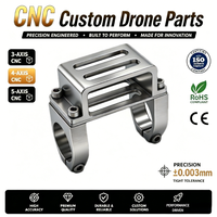 Composants de drone usinés avec précision par CNC, pièces de drone usinées par CNC, cadre de pulvérisateur en aluminium 6061, support de prise AS150U 20/25mm