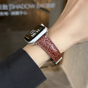 Bracelets de montre en cuir véritable pour femme d'affaires pour montre <span class=keywords><strong>série</strong></span> 10 9 <span class=keywords><strong>8</strong></span> 7 6 Bracelet magnétique pour montre 38 40 41 42 44 45 46 49 mm Bracelet pour femme - Product Image 3