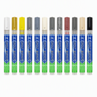 Marqueur de joint de carrelage à base d'eau, colorant pour joints, 12 couleurs, pour réparation et retouche des joints de carrelage de cuisine, salle de bain, sol, bricolage