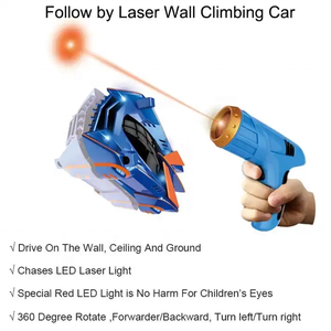 Nouvelle conception de voiture télécommandée 2,4G pour grimper les murs, guidée par laser, haute vitesse, 50 m, télécommande, utilisation intérieure-extérieure - Product Image 2