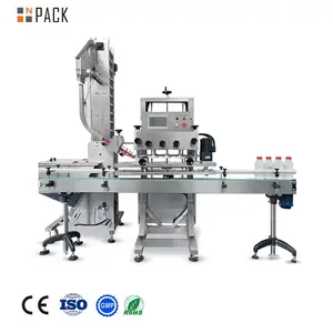 Npack Linear Full Auto Trigger Capper Machine Pump Cap Screwing Capping Machine with Cap Feeder