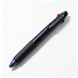 Stylo bille multi-couleurs Jetstream 3, 0,5 mm, rétractable, corps en PC recyclé, grip en caoutchouc, pour bureau, école, écriture, remplaçable - Product Image 4