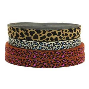 25MM (1") Width Easily stretches Leopard Elastic Rubber Band DIY Garment Accessories For Making Headband