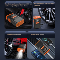 Mini compresseur d'urgence de voiture le plus populaire Pompe à air 10400mAh Portable Jump Starter Tire Gonfleur 12v Car Jump Starter Power Bank