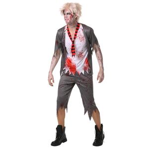Costume d'écolier <span class=keywords><strong>zombie</strong></span> d'horreur de lycée d'halloween pour hommes - Product Image 3