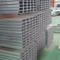 Viga de Acero en Forma de C Prime Baowu para Bandeja de Cables y Drenaje Tipo U de Hormigón con Soldadura de Acero Galvanizado