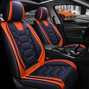 Fundas de Asiento de Coche de Cuero para Todas las Estaciones, Accesorios para Coche, Decoración de Interiores, 9 Piezas, Fundas de Asiento de Coche Personalizadas de Cuero para Todas las Estaciones - Product Image 5