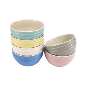 Vente en gros de petits bols mignons en céramique à relief bols à dessert en porcelaine <span class=keywords><strong>petit</strong></span> bol pour collation à la soupe de riz - Product Image 5