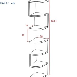 Bookshelf, storage unit, floor-standing bookcase, storage <b>cabinet</b>, <b>wall</b>-<b>mounted</b> simple storage, multi-layer <b>display</b> <b>cabinet</b> for - Product Image 2