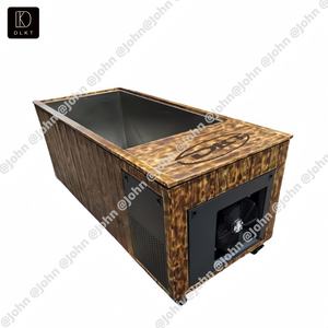 Bañera <span class=keywords><strong>de</strong></span> Inmersión Fría Todo en Uno <span class=keywords><strong>de</strong></span> 110V 220V, Bañera <span class=keywords><strong>de</strong></span> Hidromasaje <span class=keywords><strong>de</strong></span> Cedro Rojo y Acero Inoxidable para Gimnasio - Product Image 4