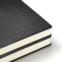 Carnet A4 en cuir personnalisé COMIX avec logo, reliure thermique, 160 pages, impression par sublimation