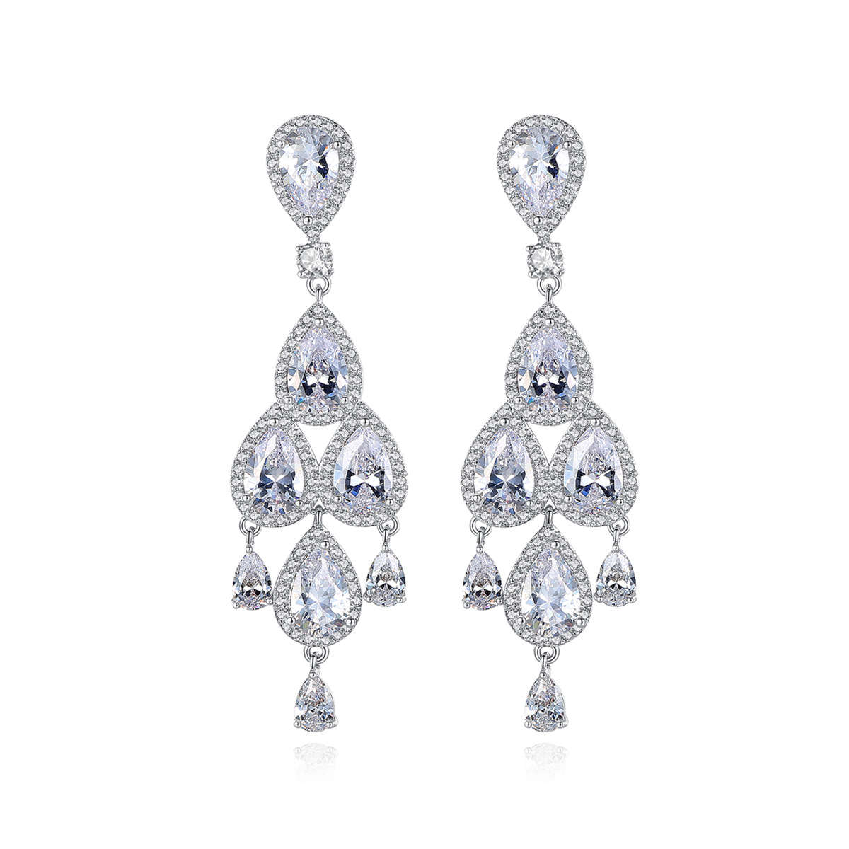 بوهو خمر الزركون الفضة الحقيقية قطرة طويلة أقراط حجر الراين قطرة الأقراط شرابة الأقراط jhumka