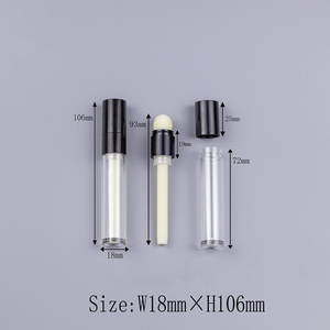 Tubos vacíos recargables de estilo simple para lápiz labial Bálsamo labial Lápiz corrector de brillo labial con punta de algodón - Product Image 2