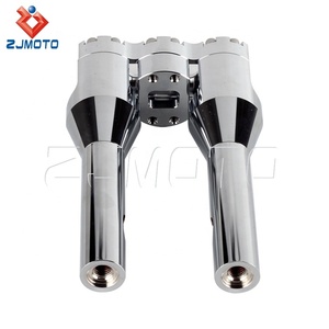 มอเตอร์ไซต์สไตล์คลับ1 "25มม. มือจับ8" + 1 "ไรเซอร์บาร์ตรงแบบยกสำหรับ Harley Softail A Street Bob Sportster - Product Image 3