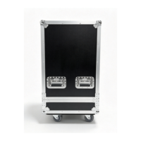 Flight case OEM empilable de haute qualité pour enceinte QSC LA112 Line Array, boîte de protection aviation avec 4 roues et rainures