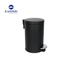 Hot Hotel 3l Poubelle à pédale fermée souple de forme ronde en acier inoxydable durable - Product Image 2