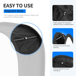 KEKAXI Fotografía Estudio fotográfico Reflection Cover SLR Cámara <span class=keywords><strong>Flash</strong></span> <span class=keywords><strong>Portable</strong></span> Soft Box Difusor <span class=keywords><strong>Softbox</strong></span> - Product Image 5