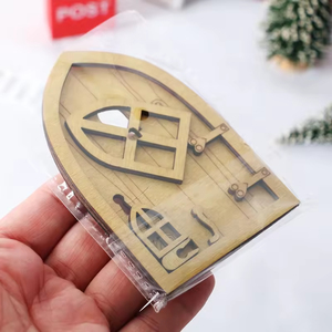 Maison de poupée en bois miniature 1:12, village de conte de <span class=keywords><strong>fées</strong></span>, cour, décoration de Noël, modèle, accessoire de festival BJD - Product Image 5
