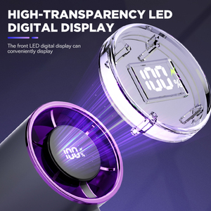 Dreepor Portable Handheld <strong>Fan</strong> Turbo High Speed <strong>Fan</strong> Ultra-clear Digital Display Rechargeable Small <strong>Fan</strong> For Outdoor - Product Image 3