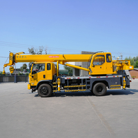 Camion grue à bras droit hydraulique Dongfeng de 12 tonnes, vente directe d'usine