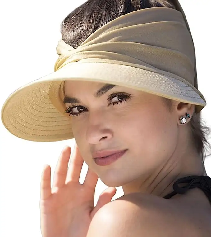 Casquettes de plage en soie de lait de couleur unie pour femmes-Chapeau de protection solaire de baseball à dessus vide pour dames