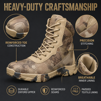 Bottes tactiques imperméables montantes pour hommes, chaussures de randonnée et d'entraînement d'extérieur, chaussures de sécurité robustes professionnelles, vente en gros