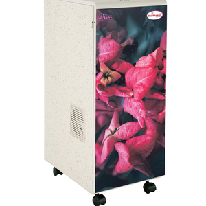 เครื่องบดแป้งสำหรับใช้ในบ้าน ขนาดกะทัดรัด ลายดอกไม้ พร้อมล้อเลื่อน - Product Image 1