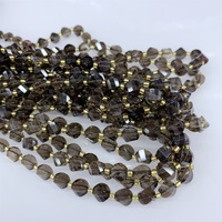 Perles en pierre naturelle Citrine et Quartz Fumé de 7-8mm, forme irrégulière, perles de cristal en vrac, tendance, 45g/brin pour la fabrication de bijoux
