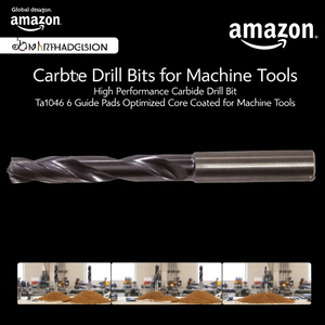 Foret en carbure haute performance Ta1046 à 6 plaquettes de guidage, noyau optimisé et revêtu pour machines-outils - Product Image 3