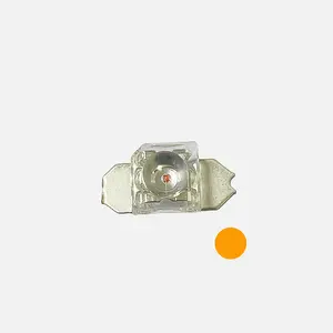 0.5W 80deg wide beam angle high flux 590-595nm Yellow Color Dip Super Flux 5mm 4pin piranha LED for taillight and turn light