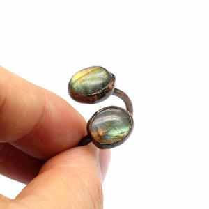 Anillos <span class=keywords><strong>de</strong></span> zafiro ajustables <span class=keywords><strong>de</strong></span> piedra lunar <span class=keywords><strong>de</strong></span> piedra Natural Retro, anillo abierto <span class=keywords><strong>de</strong></span> rubí <span class=keywords><strong>de</strong></span> cristal <span class=keywords><strong>solitario</strong></span> con personalidad para mujer - Product Image 3