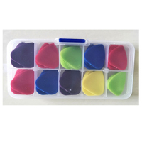 Wholesale 0.58 0.71 0.81 0.96 1.2 1.5mm Colorful ABS Guitar Plectrum Mediator Guitar Picks for Acoustic Electric Bass