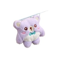 Nouveau style en alliage de zinc, broche pendentif et porte-clés pour sac à dos, motif personnage de dessin animé Ours en peluche, petit article pour couple