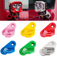 Pour 2007-2018 Wrangler JK/JKU deux portes/quatre portes projecteur à pilier A support en alliage d'aluminium support de montage monocouche