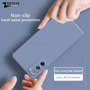 Para <span class=keywords><strong>Samsung</strong></span> Galaxy S20 FE S21 Plus <span class=keywords><strong>S22</strong></span> S23 <span class=keywords><strong>Ultra</strong></span> <span class=keywords><strong>5G</strong></span> contraportada silicona líquida suave a prueba de golpes funda protectora para teléfono al por mayor - Product Image 6