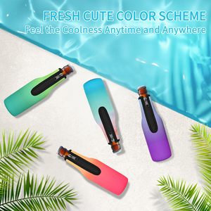 Fundas Enfriadoras de Neopreno Grueso con Cremallera para Botellas de Cerveza, Aislamiento Suave, Antideslizantes, para Botellas de Cerveza de Cuello Largo de 12oz, Ideales para Fiestas - Product Image 5