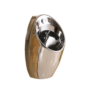 โถปัสสาวะเซรามิกเคลือบทองประเภทเซ็นเซอร์ติดผนังโถปัสสาวะสีทองและสีเงินสำหรับโรงแรม - Product Image 6