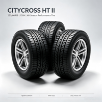 Neumático Radial Sin Cámara para Auto 225/60R18 CITYCROSS II 100H, Neumático para SUV para Todas las Estaciones
