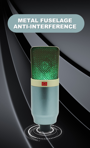 Microfono da gioco RGB microfono a condensatore per registrazione <span class=keywords><strong>classica</strong></span> in Studio per Streaming Live che canta la trasmissione di YouTube - Product Image 5