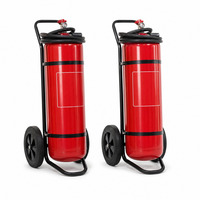 Extincteur à poudre sèche sur chariot 25kg 35kg 50kg 75kg 100kg à roues pour la sécurité incendie industrielle