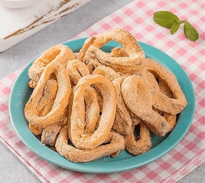 Anelli di Calamari Panati Congelati Premium e Tentacoli Croccanti Dorati Pre-Fritti per Antipasti da Ristorante, Confezione all'Ingrosso - Product Image 1