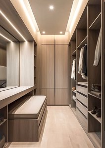 Modern Minimalist Walk-in Closet, Whole House Custom Open <strong>Hanging</strong> System <strong>Wardrobe</strong> - Product Image 2