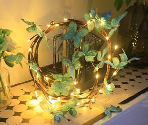 TSINYE 1.5m 30 Leds Fée Guirlande Lumineuse Papillons Fleur pour Fête Vacances Noël Mariage Rideau <span class=keywords><strong>Led</strong></span> Branche Arbre Lumière - Product Image 6