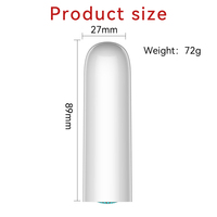 AOLAN Mini Bullet Vibrator 10 Frequenzen IPX9 Wasserdicht Magnetische Aufladung Geräuschlos Umweltfreundlich Realistisches Gefühl für Frauen Sexspielzeug